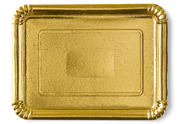 Vassoi oro per pasticceria e food